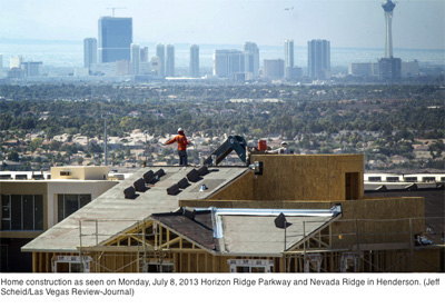 Las Vegas home building increases